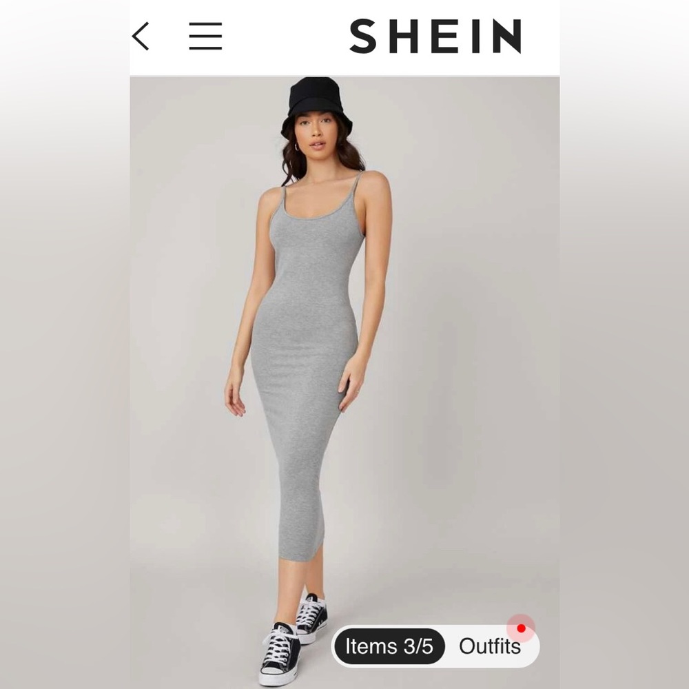 Shein bodycon maxi dress